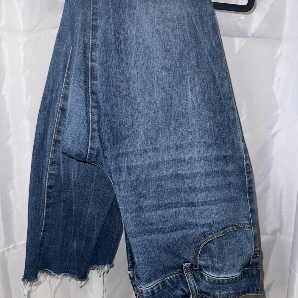 Maurices Blue Distressed Skinny Jeans